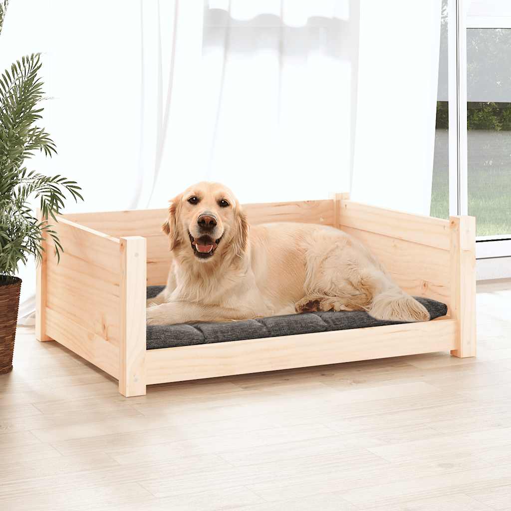 Krevet za pse 75,5x55,5x28 cm od masivne borovine