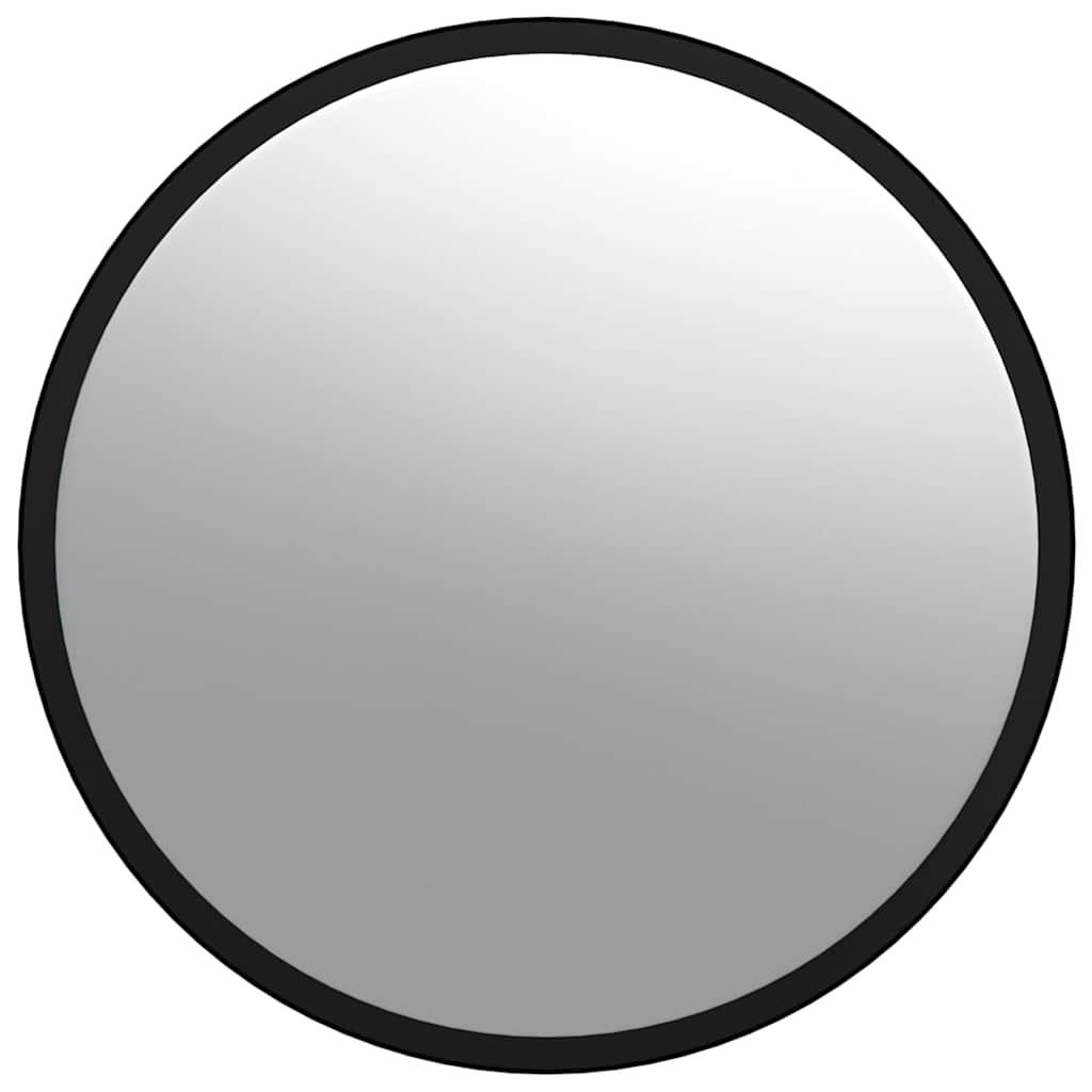 Unutarnje konveksno prometno ogledalo crno Ø40 cm akrilno