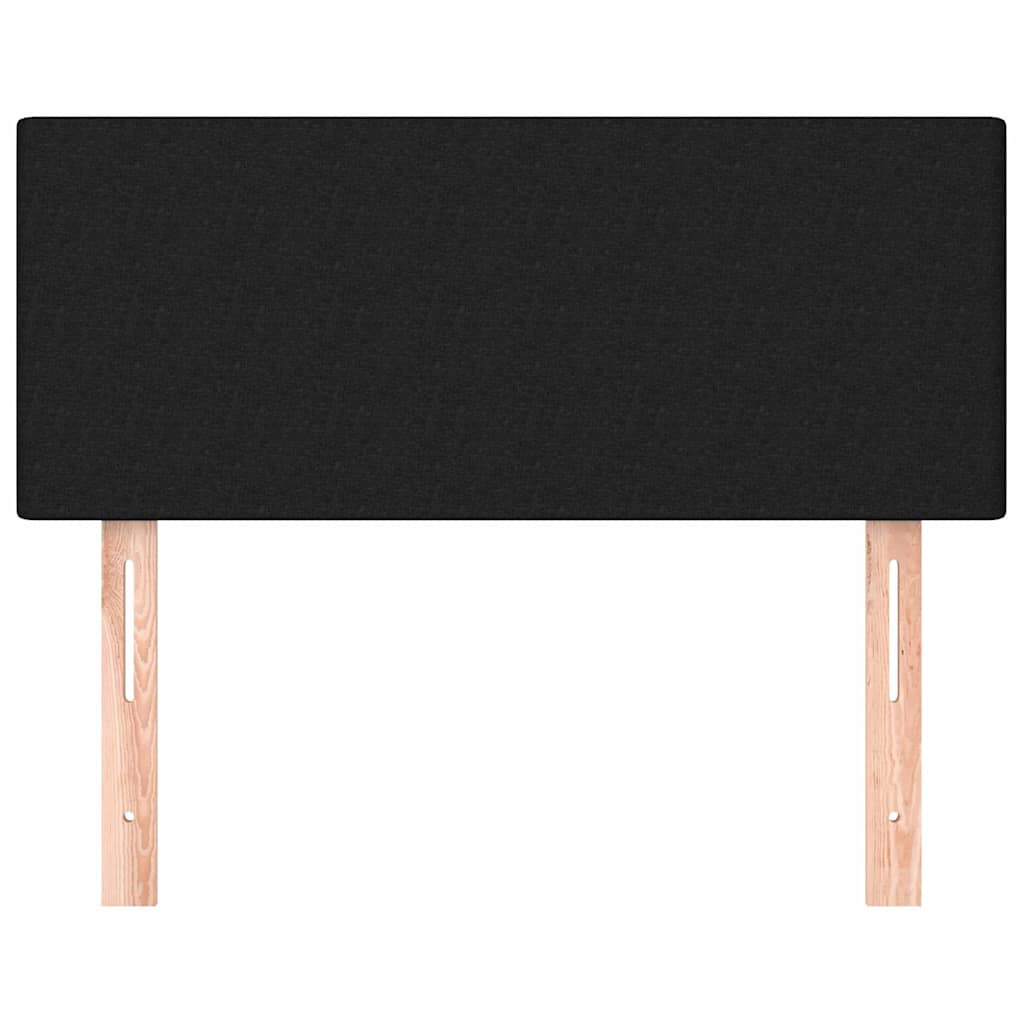 Uzglavlje crno 80 x 5 x 78/88 cm od tkanine