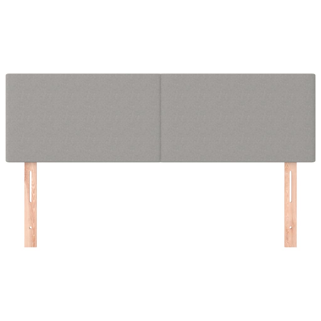 Uzglavlja svjetlosiva 144x5x78/88 cm od tkanine
