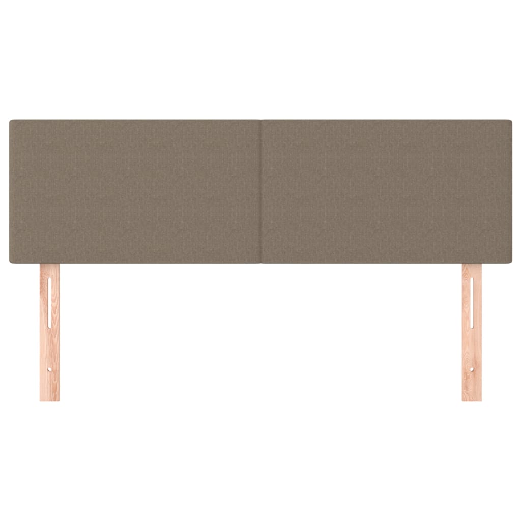 Uzglavlja smeđesiva 144x5x78/88 cm od tkanine