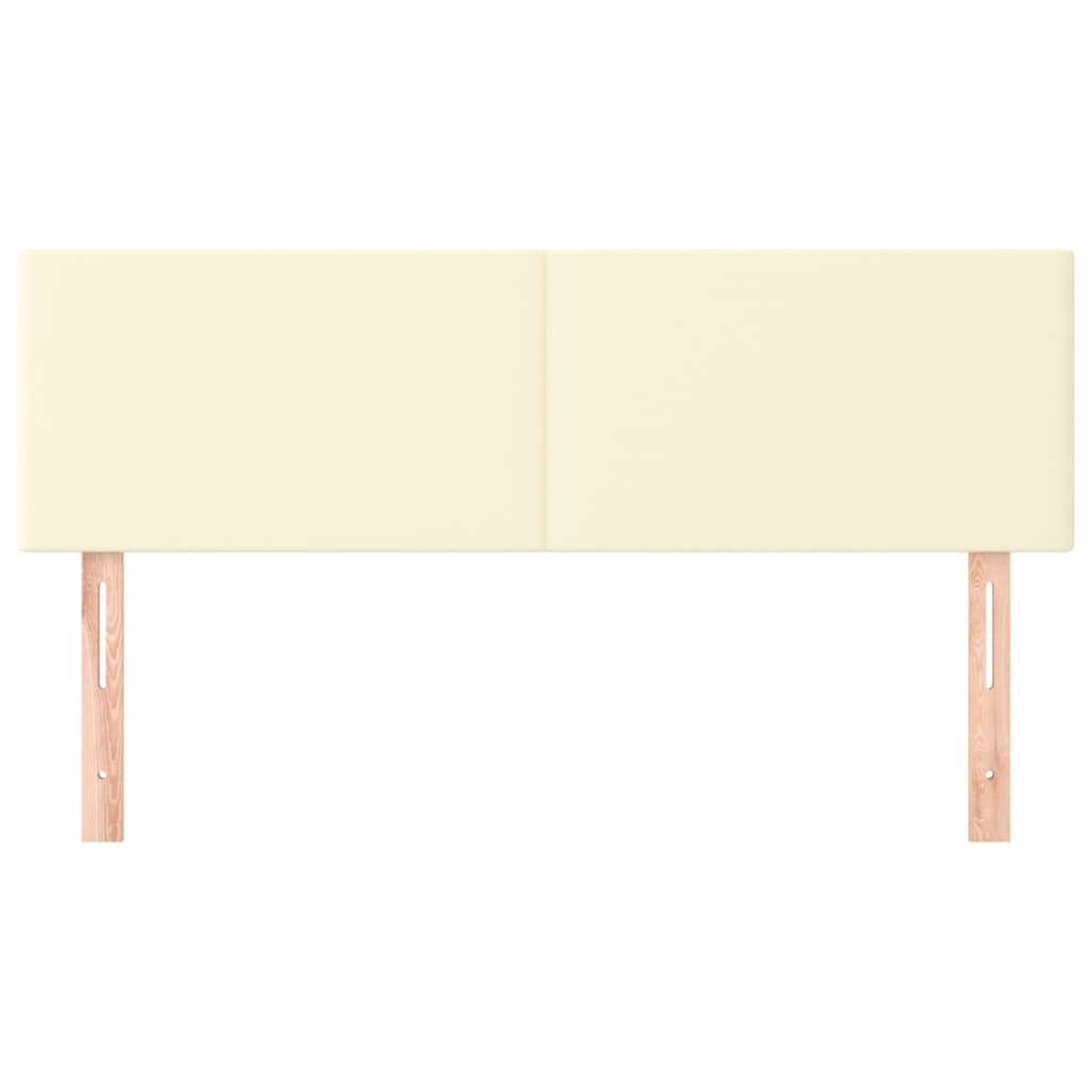 Uzglavlja krem 144x5x78/88 cm od umjetne kože