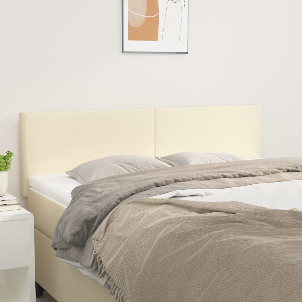 Uzglavlja krem 144x5x78/88 cm od umjetne kože