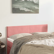 Uzglavlja ružičasta 144x5x78/88 cm baršunasta