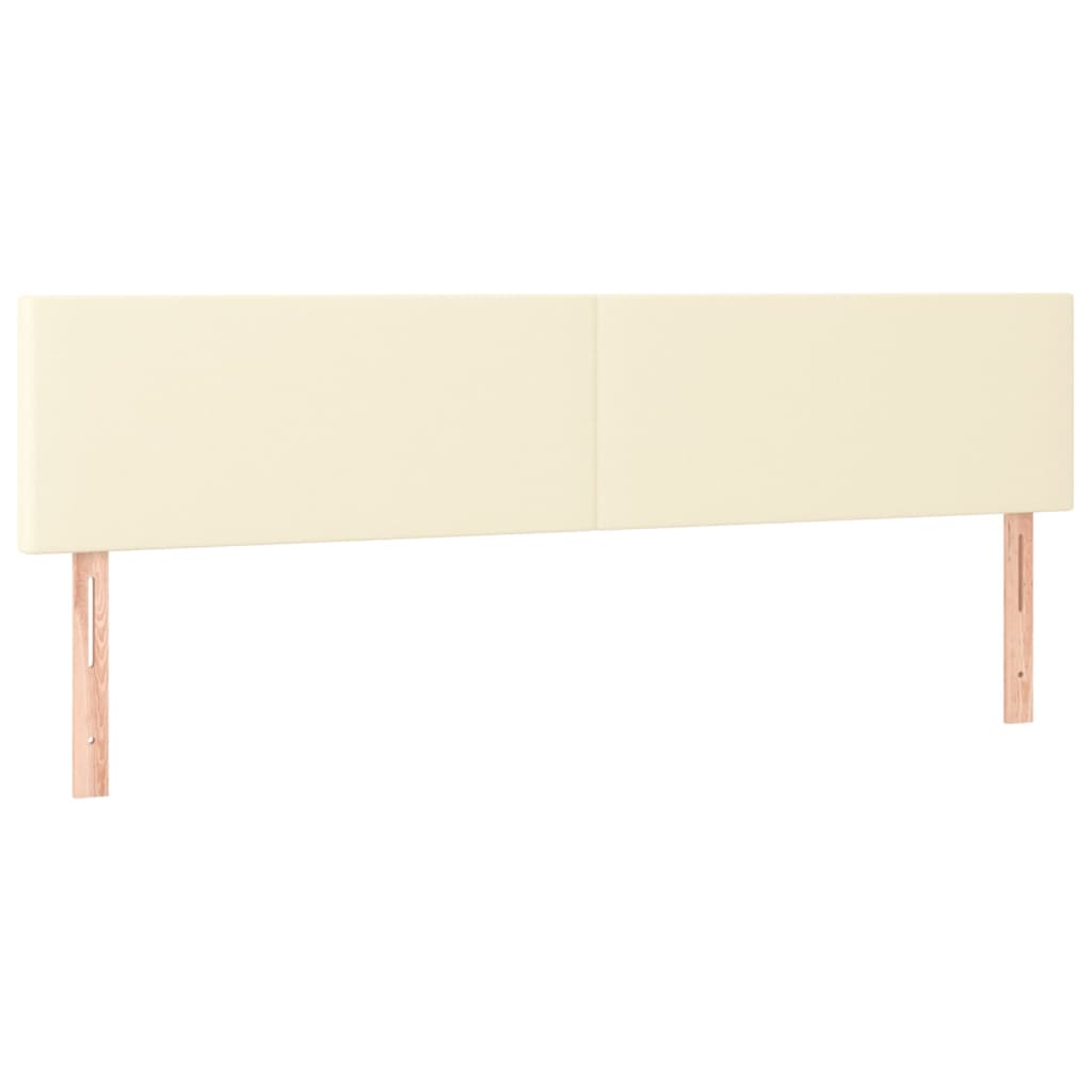 Uzglavlja krem 160x5x78/88 cm od umjetne kože