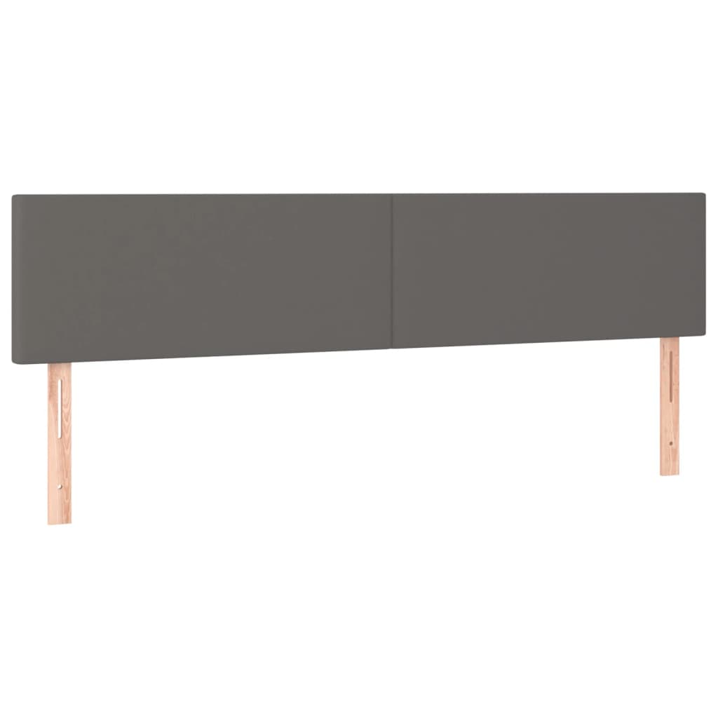 Uzglavlja siva 160x5x78/88 cm od umjetne kože