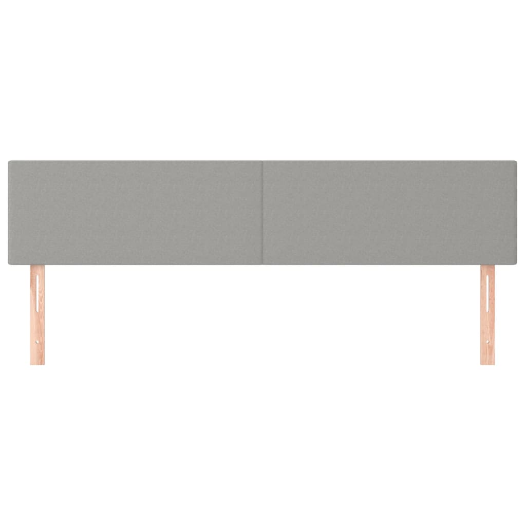Uzglavlja svjetlosiva 180x5x78/88 cm od tkanine