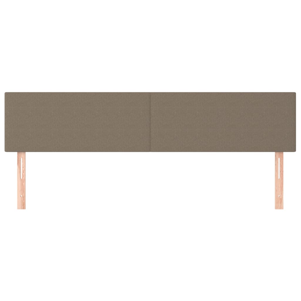 Uzglavlja smeđesiva 180x5x78/88 cm od tkanine