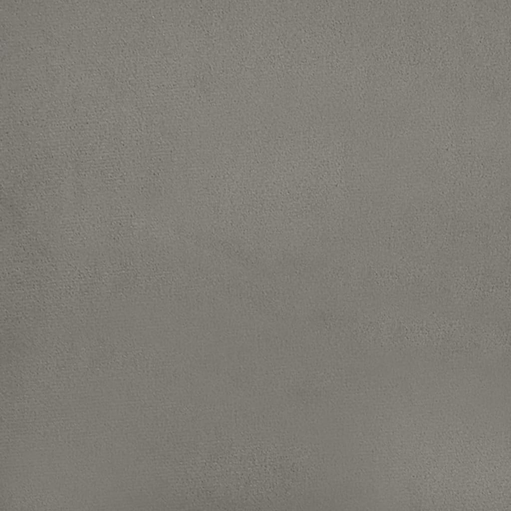 Uzglavlja svjetlosiva 180x5x78/88 cm baršunasta