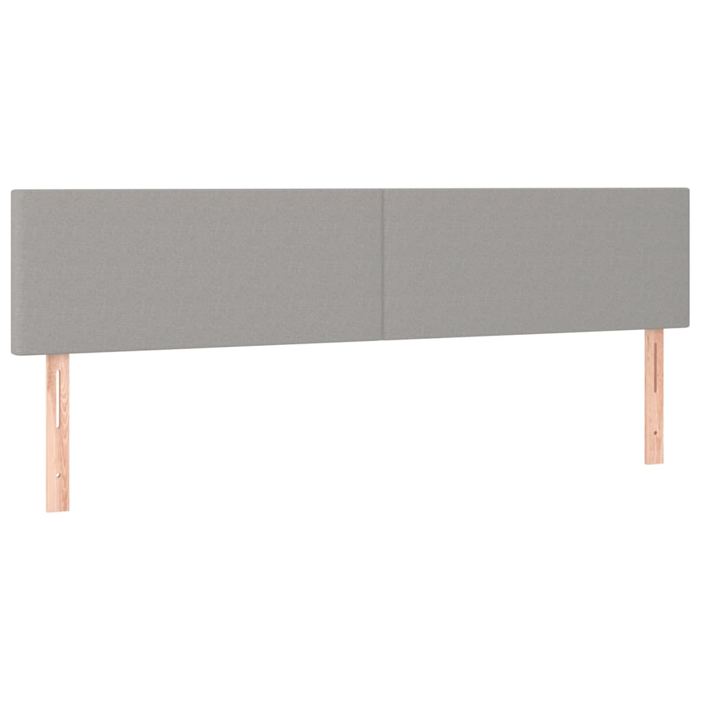 Uzglavlja svjetlosiva 200x5x78/88 cm od tkanine