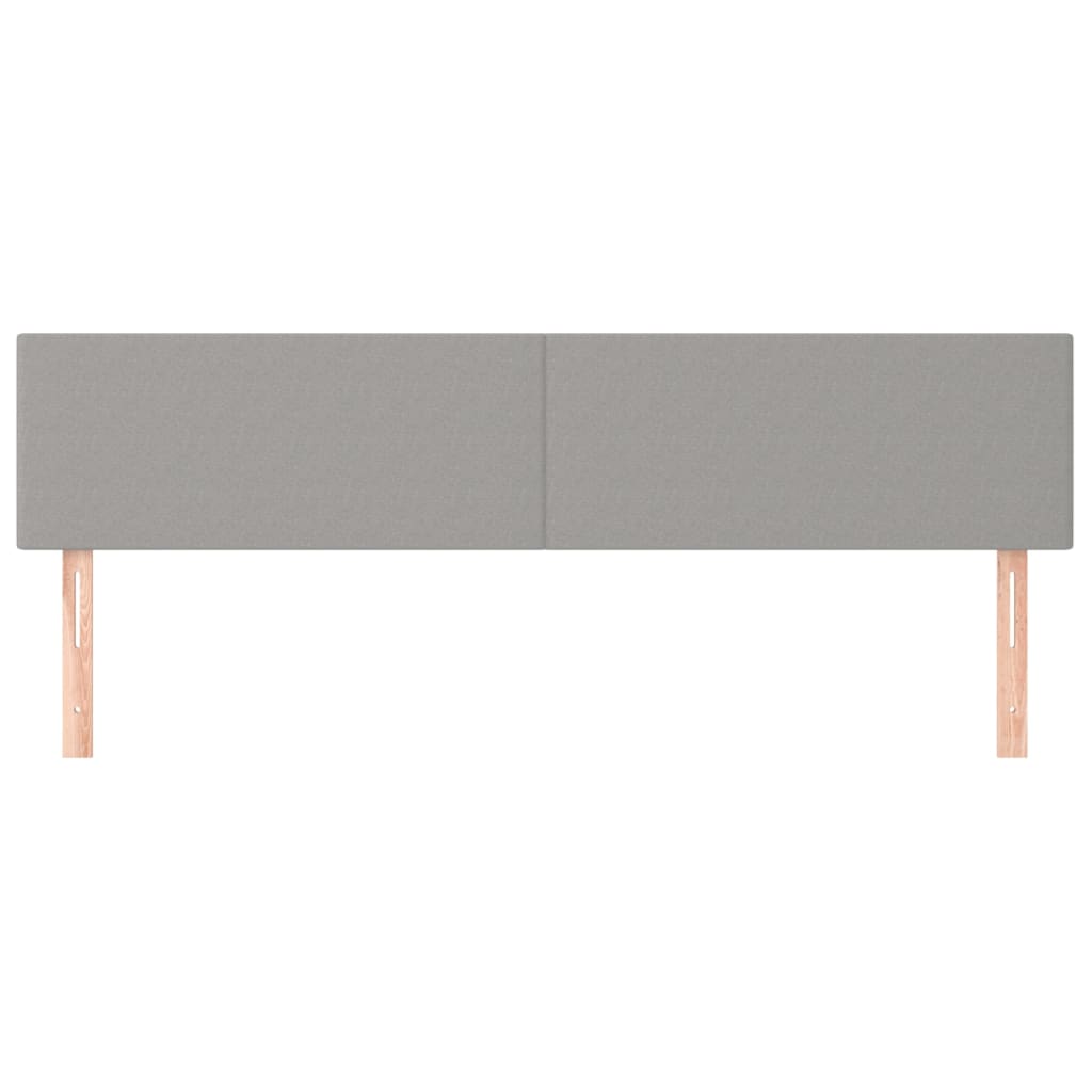 Uzglavlja svjetlosiva 200x5x78/88 cm od tkanine