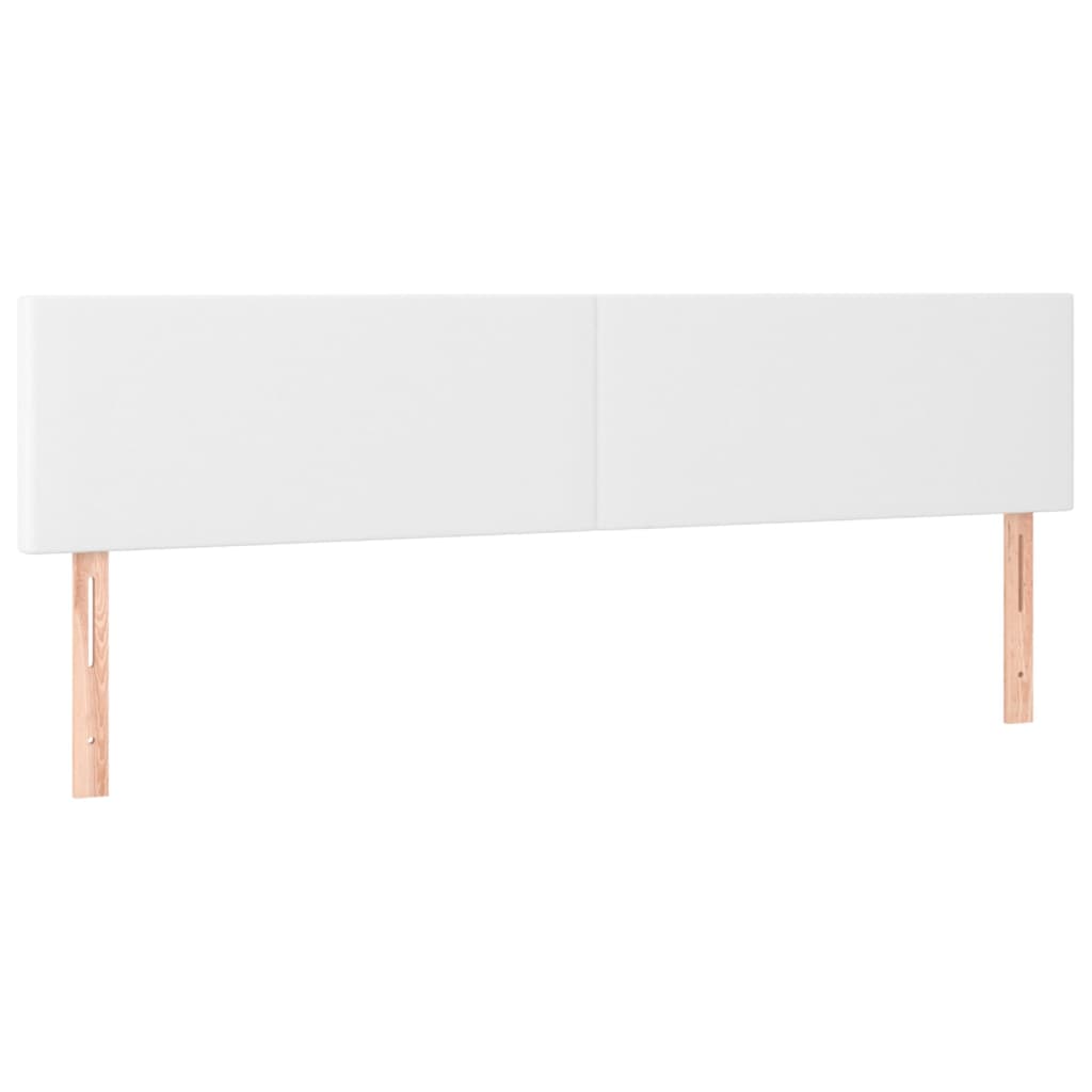 Uzglavlja bijela 200x5x78/88 cm od umjetne kože