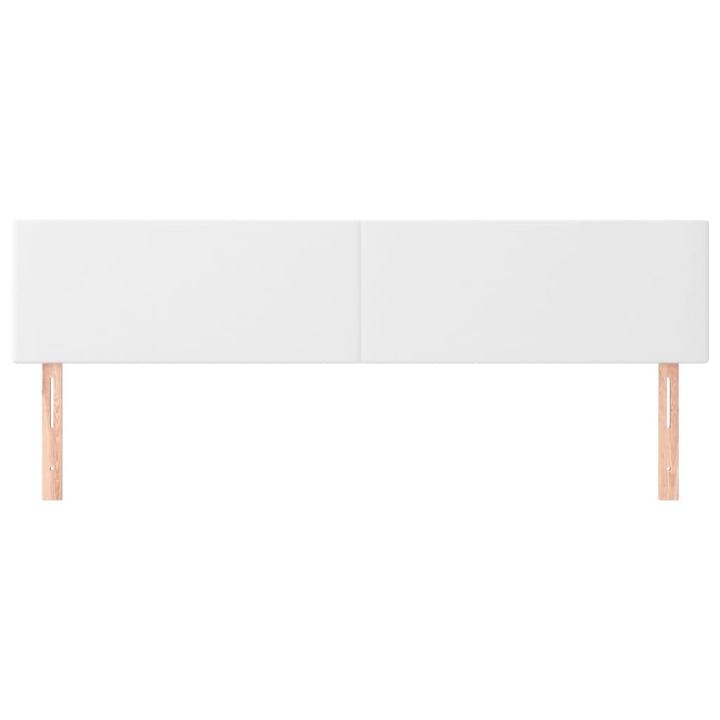Uzglavlja bijela 200x5x78/88 cm od umjetne kože