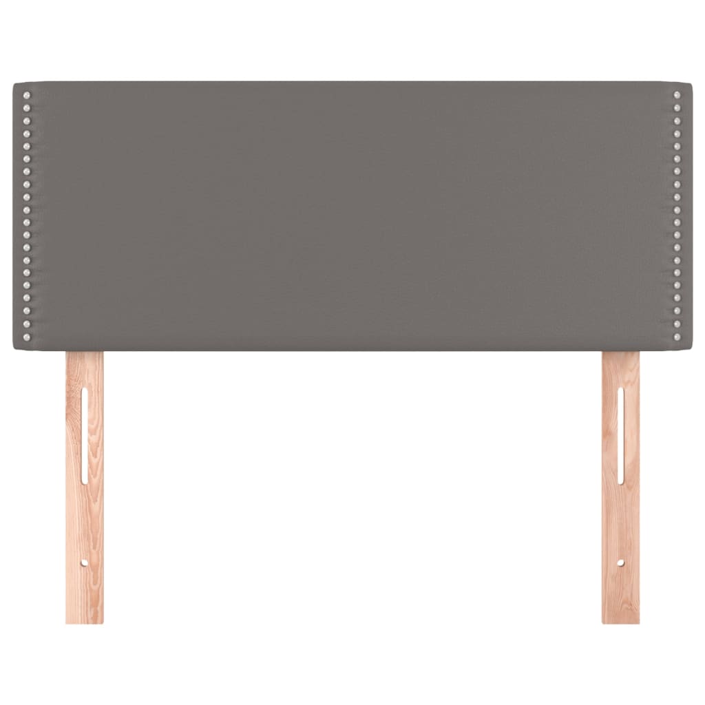 Uzglavlje sivo 100x5x78/88 cm od umjetne kože