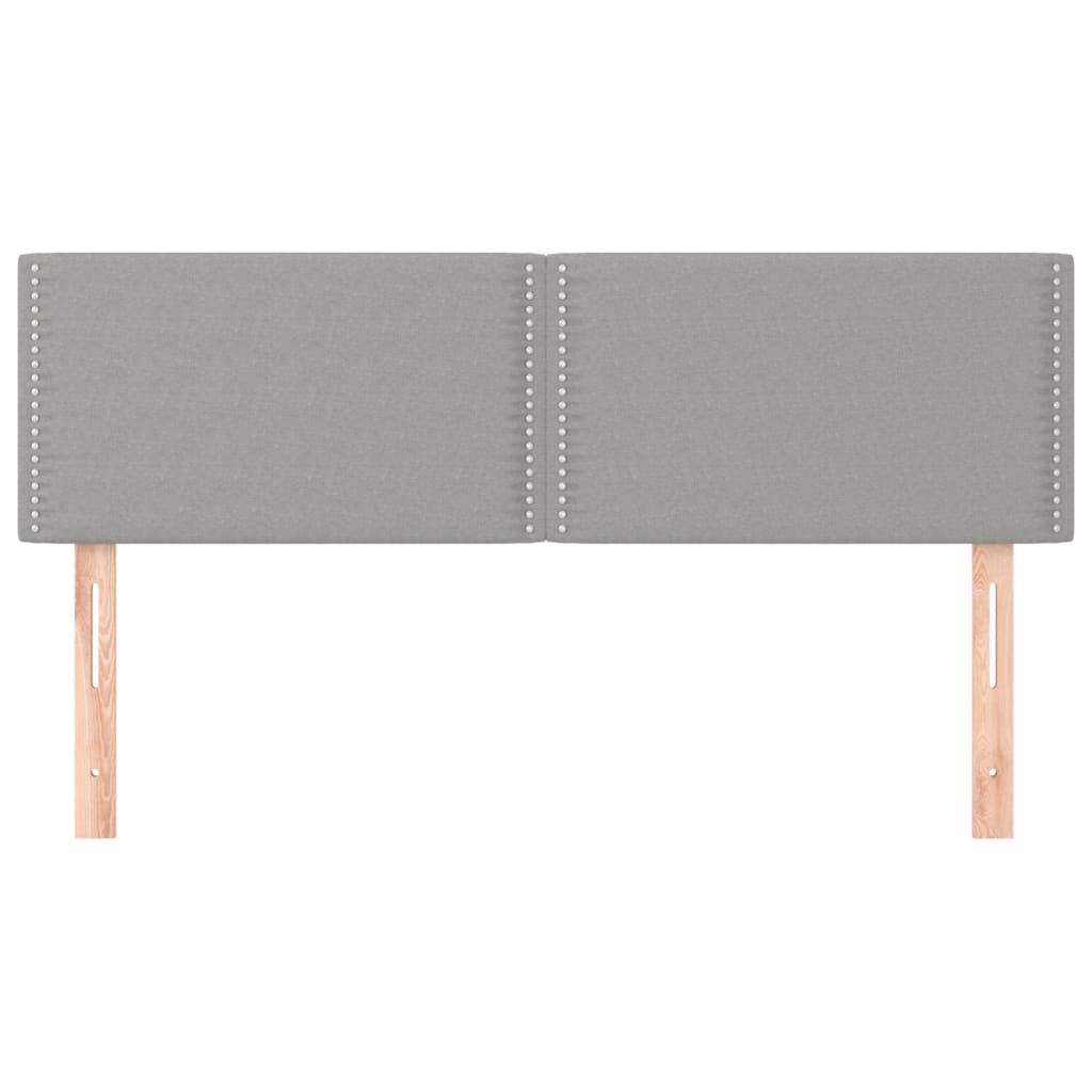 Uzglavlja svjetlosiva 144x5x78/88 cm od tkanine