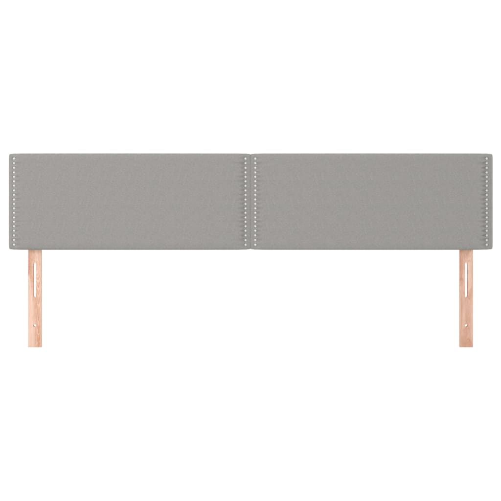 Uzglavlja svjetlosiva 180x5x78/88 cm od tkanine