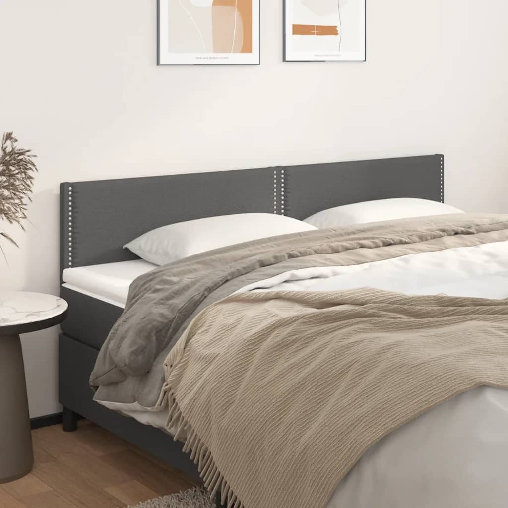 Uzglavlja siva 180x5x78/88 cm od umjetne kože