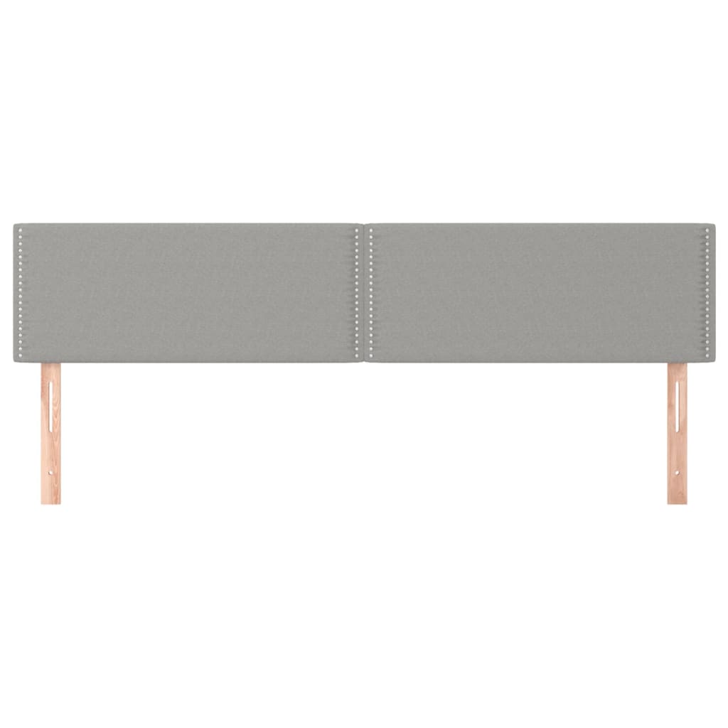 Uzglavlja svjetlosiva 200x5x78/88 cm od tkanine