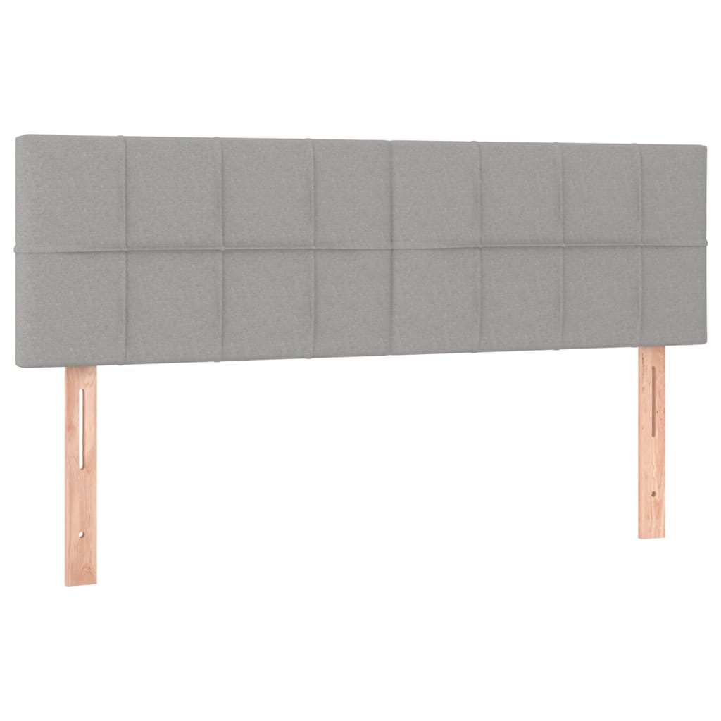 Uzglavlja svjetlosiva 144x5x78/88 cm od tkanine