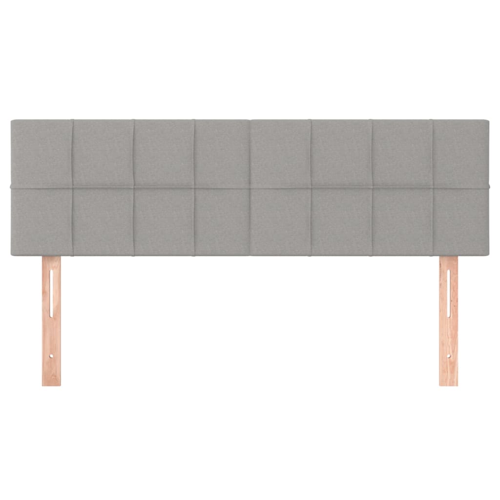 Uzglavlja svjetlosiva 144x5x78/88 cm od tkanine