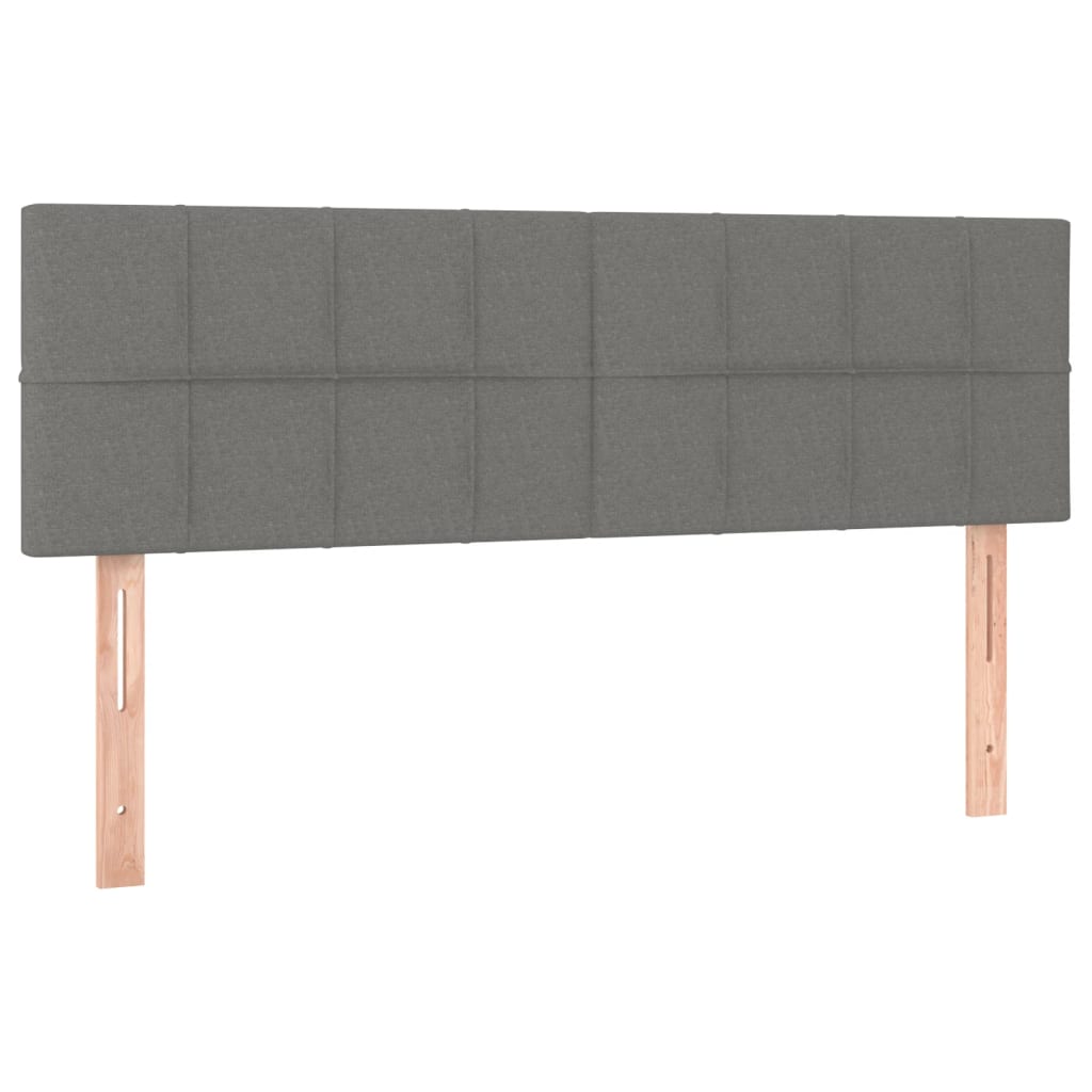Uzglavlja tamnosiva 144x5x78/88 cm od tkanine