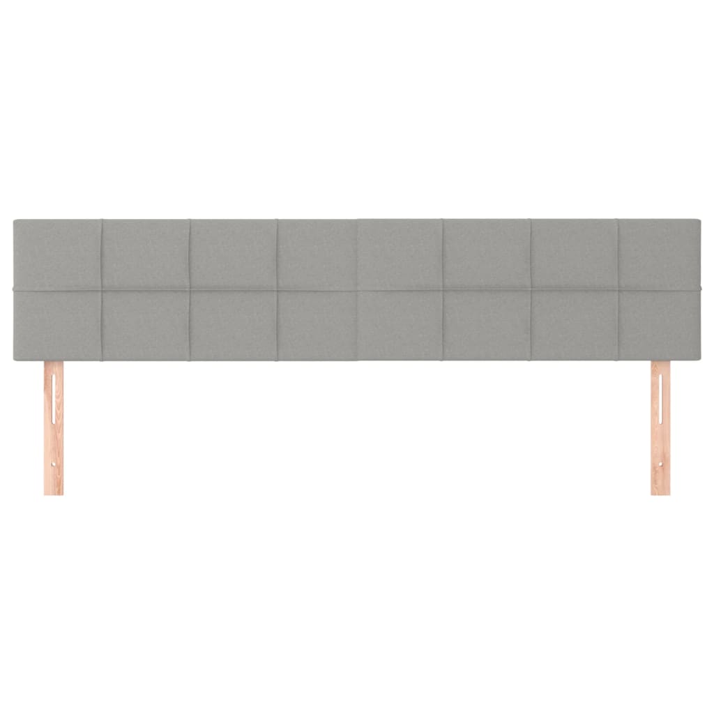 Uzglavlja svjetlosiva 160x5x78/88 cm od tkanine