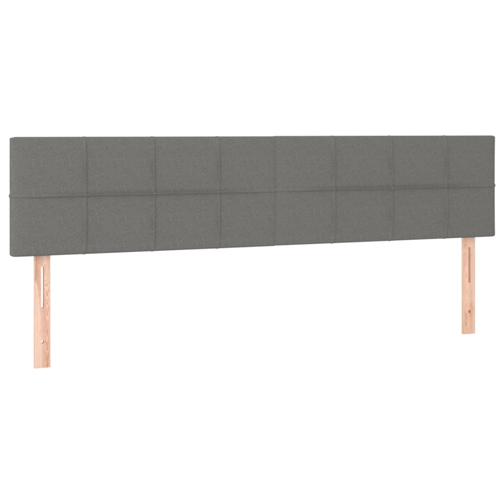 Uzglavlja tamnosiva 180x5x78/88 cm od tkanine