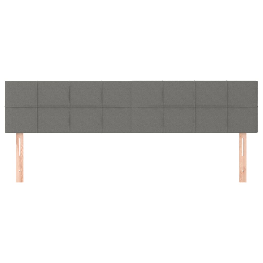 Uzglavlja tamnosiva 180x5x78/88 cm od tkanine