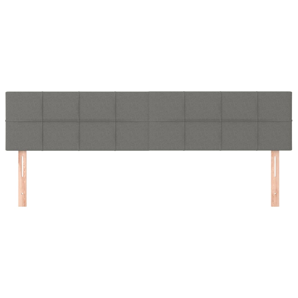 Uzglavlja tamnosiva 200x5x78/88 cm od tkanine