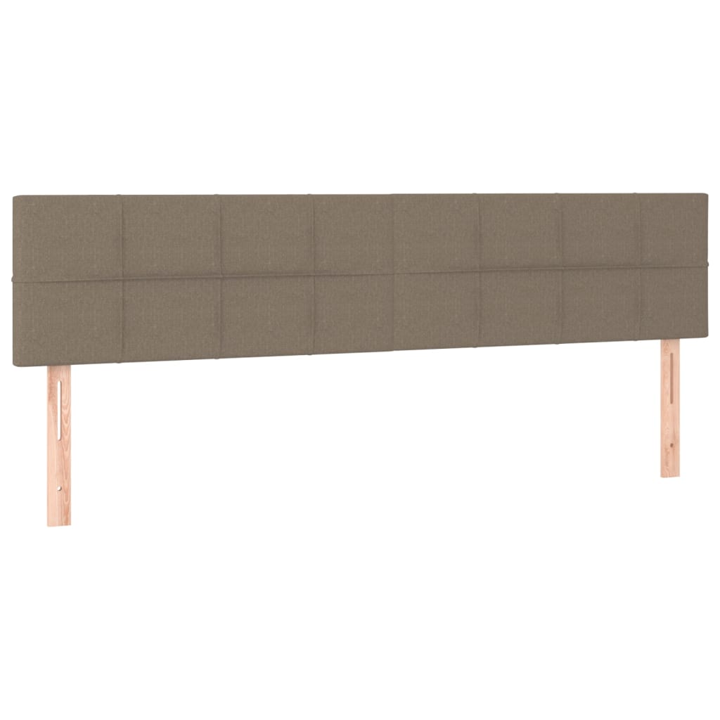 Uzglavlja smeđesiva 200x5x78/88 cm od tkanine