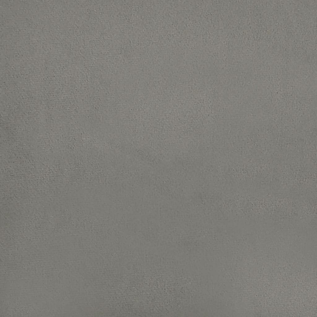 Uzglavlje svjetlosivo 80 x 5 x 78/88 cm baršunasto