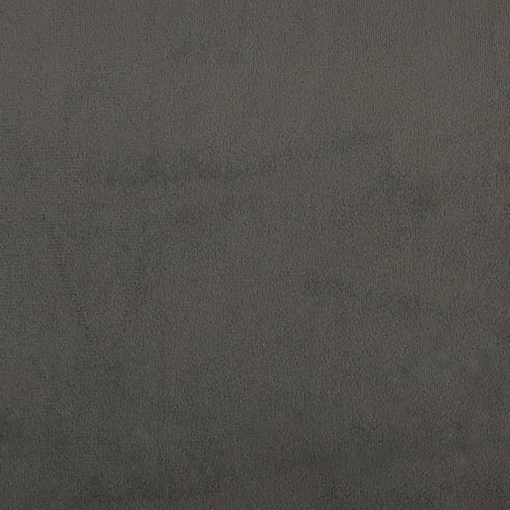 Uzglavlje tamnosivo 80 x 5 x 78/88 cm baršunasto
