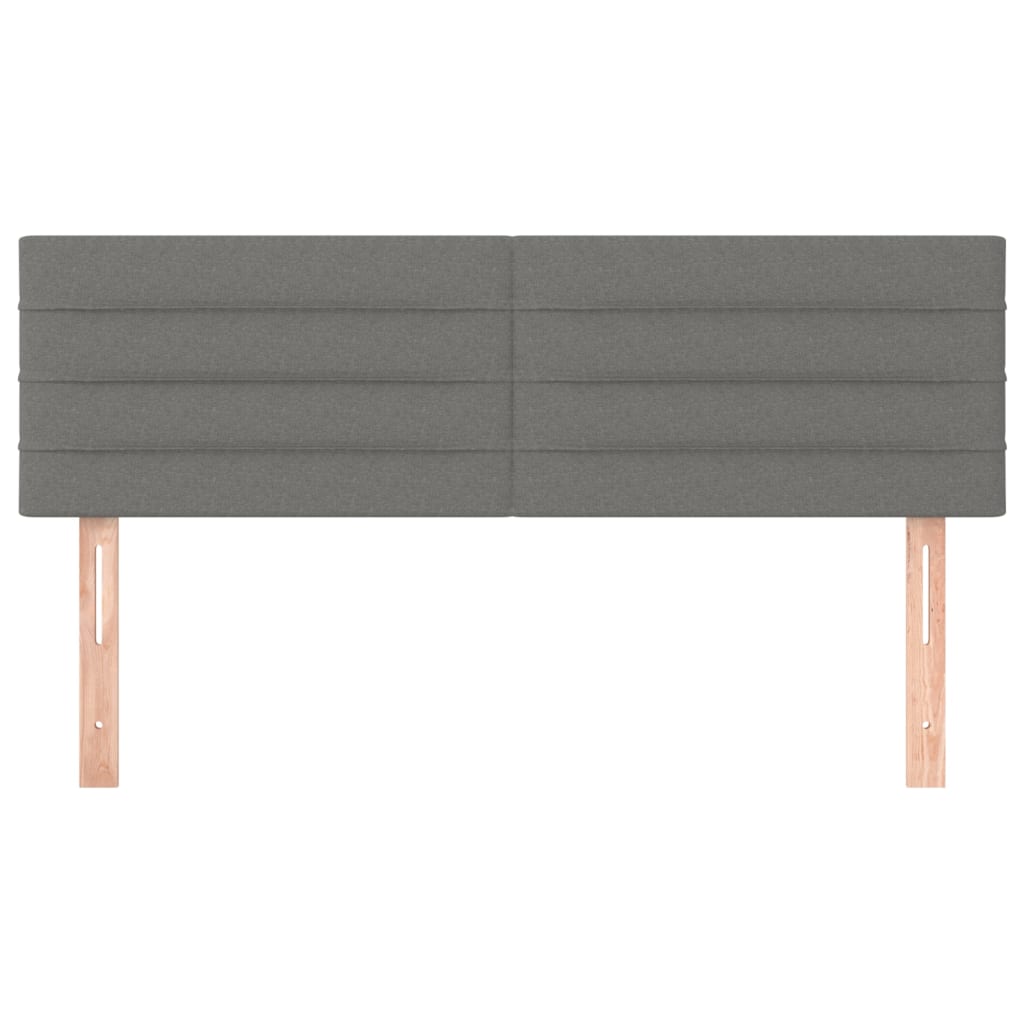 Uzglavlja tamnosiva 144x5x78/88 cm od tkanine