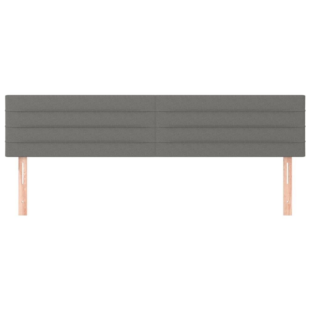 Uzglavlja tamnosiva 180x5x78/88 cm od tkanine