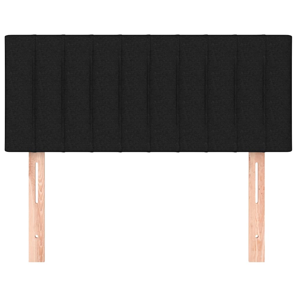 Uzglavlje crno 80 x 5 x 78/88 cm od tkanine