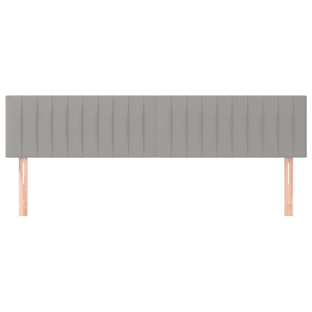 Uzglavlja svjetlosiva 160x5x78/88 cm od tkanine