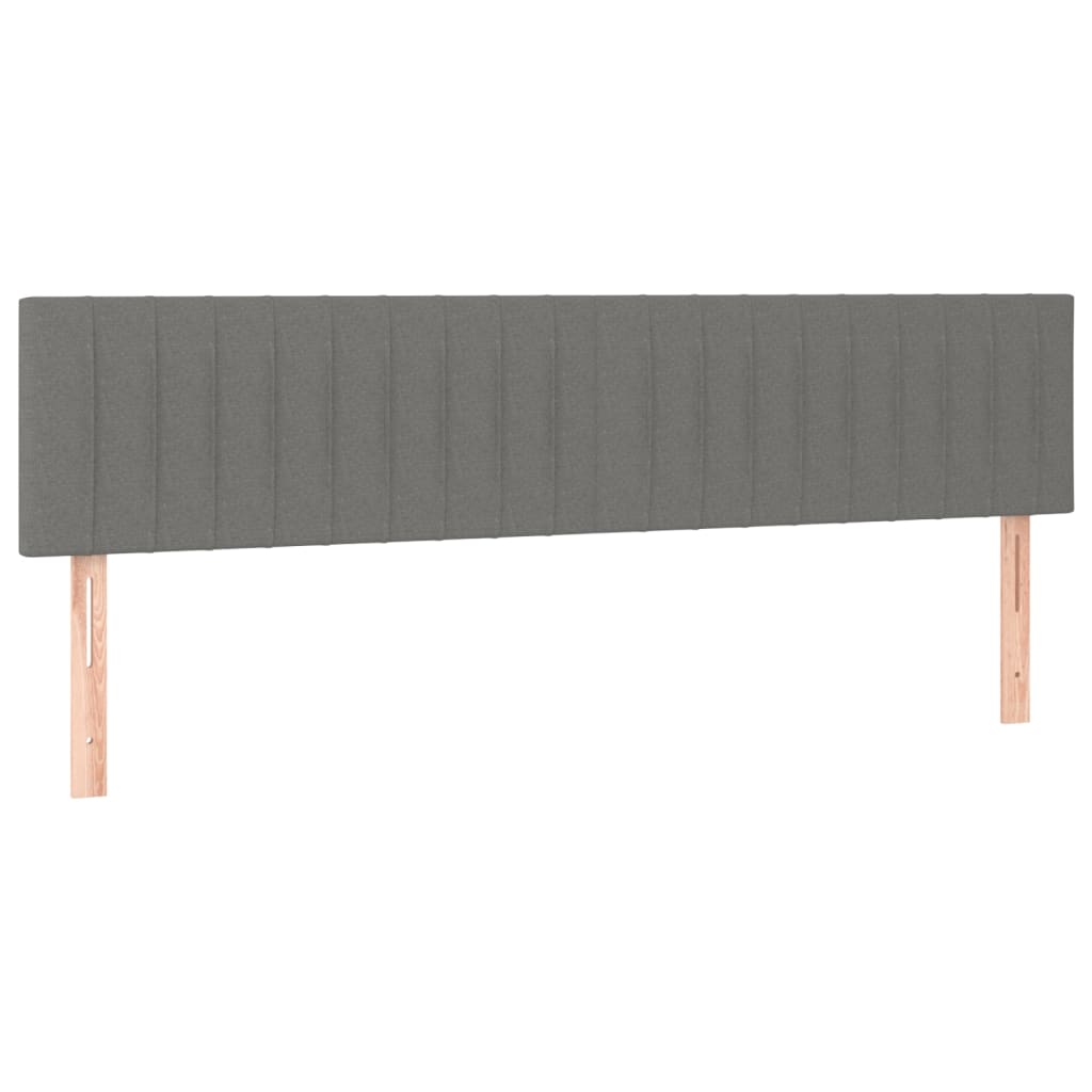 Uzglavlja tamnosiva 180x5x78/88 cm od tkanine