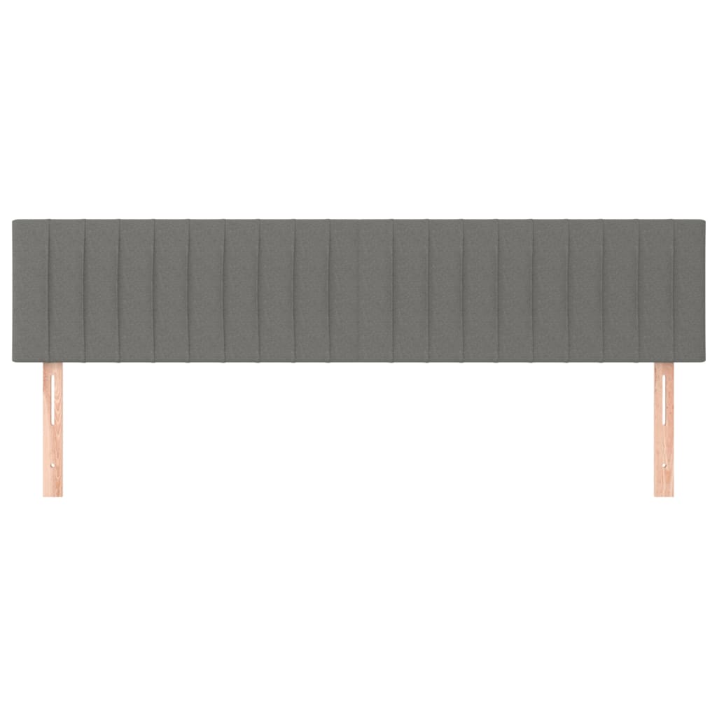 Uzglavlja tamnosiva 180x5x78/88 cm od tkanine