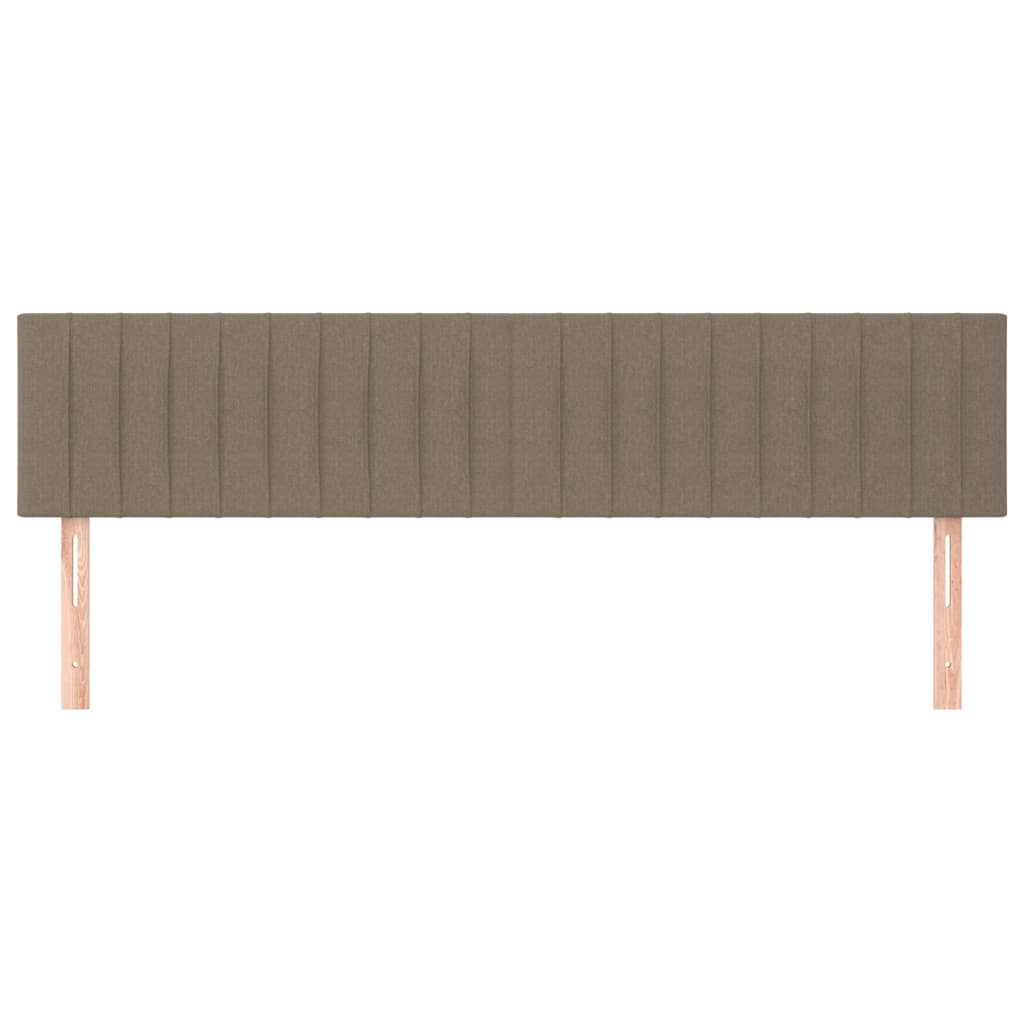 Uzglavlja smeđesiva 180x5x78/88 cm od tkanine