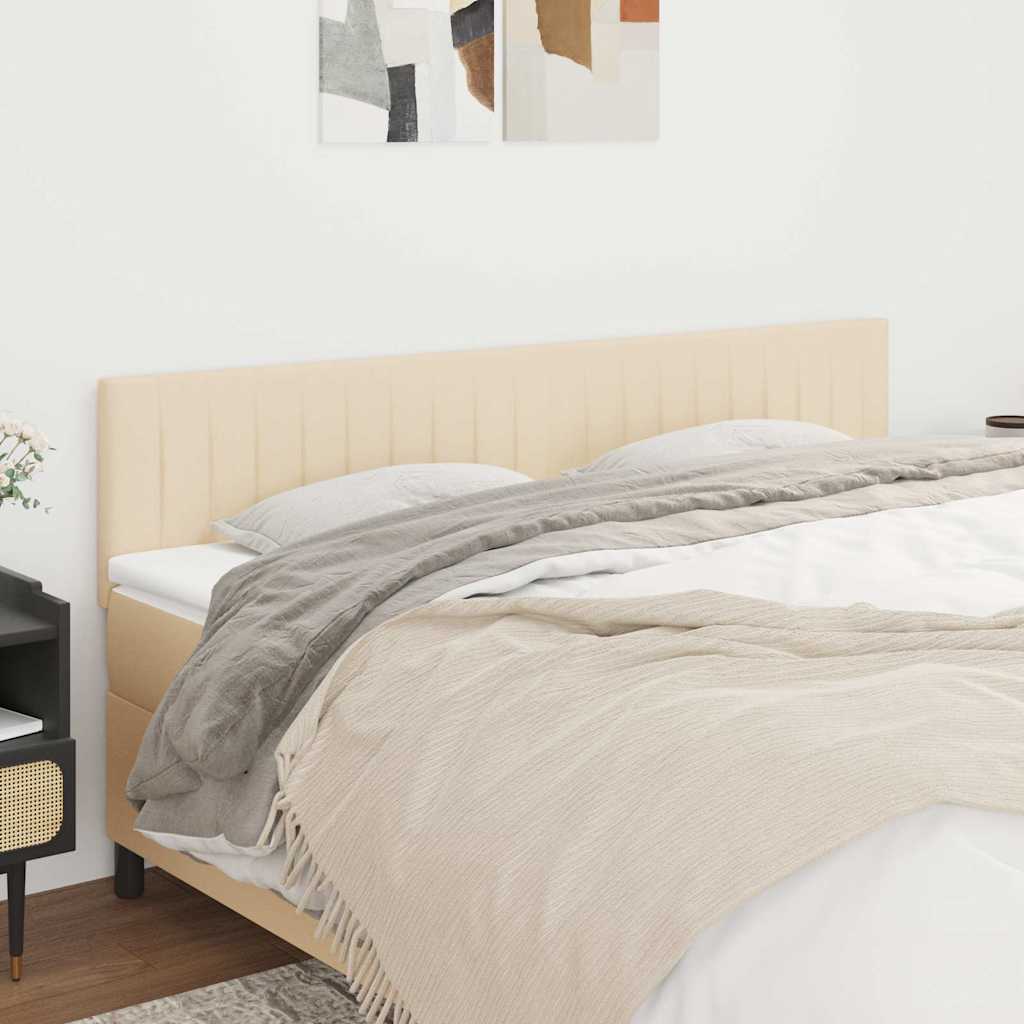 Uzglavlja krem 180x5x78/88 cm od tkanine