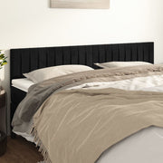 Uzglavlja crna 180x5x78/88 cm baršunasta