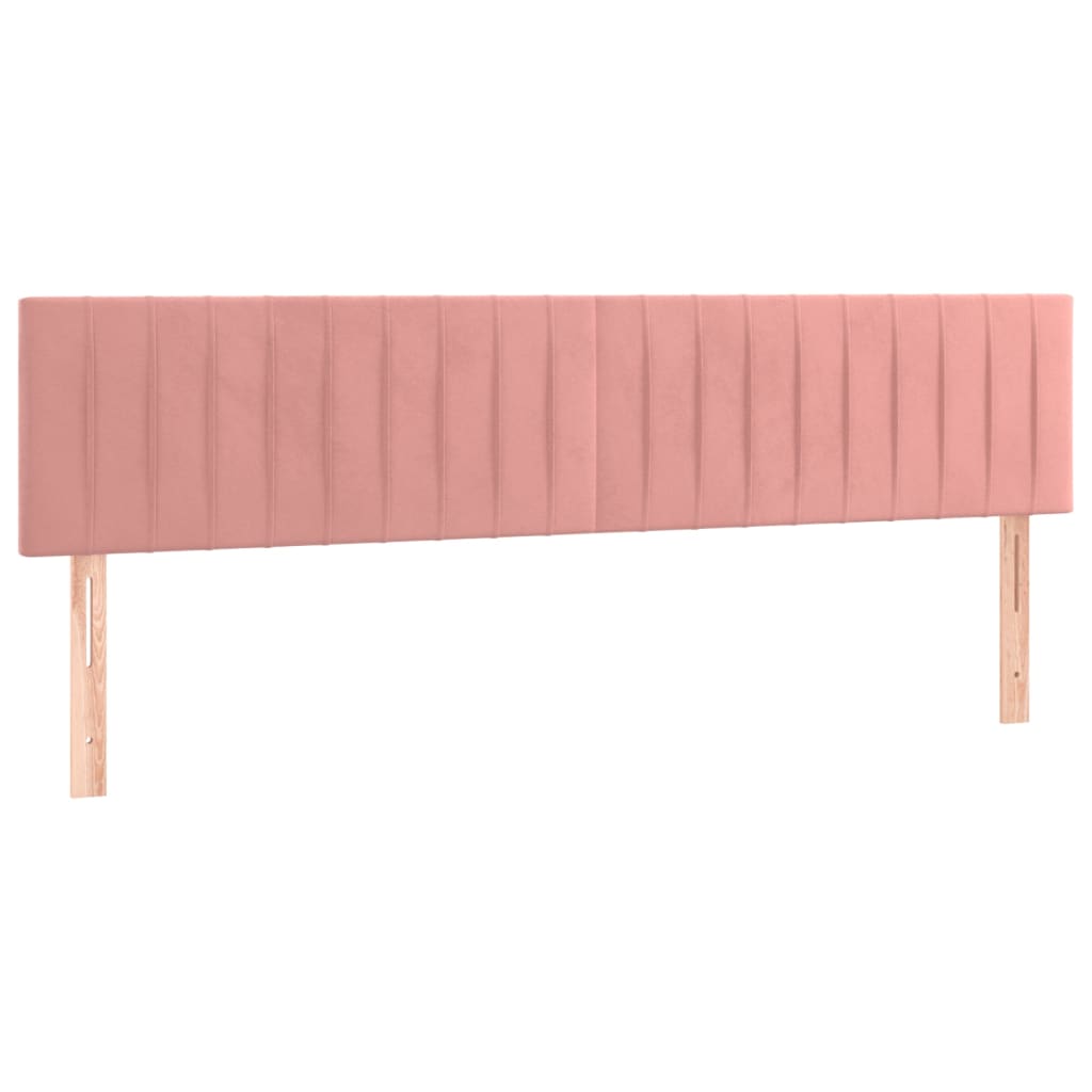 Uzglavlja ružičasta 180x5x78/88 cm baršunasta