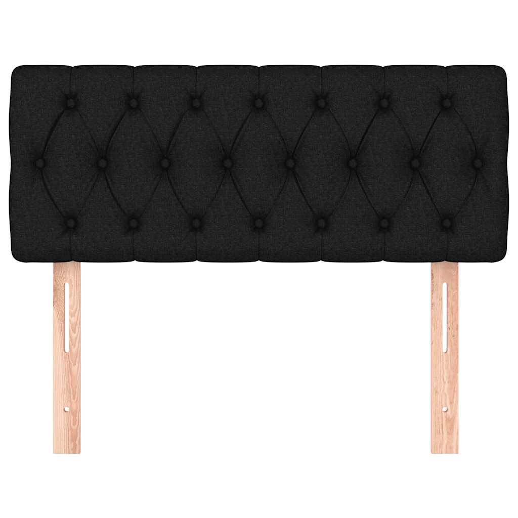 Uzglavlje crno 100x7x78/88 cm od tkanine