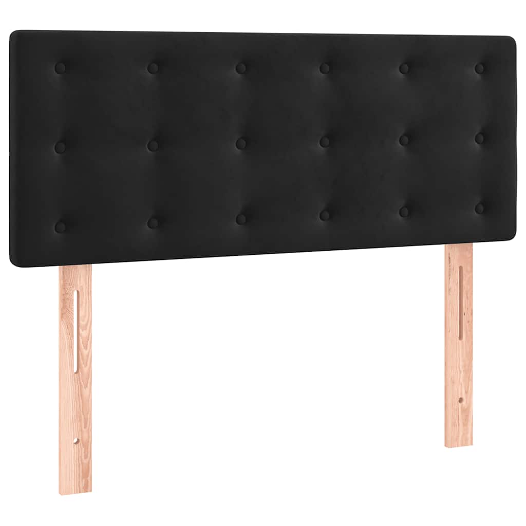Uzglavlje crno 80 x 5 x 78/88 cm baršunasto