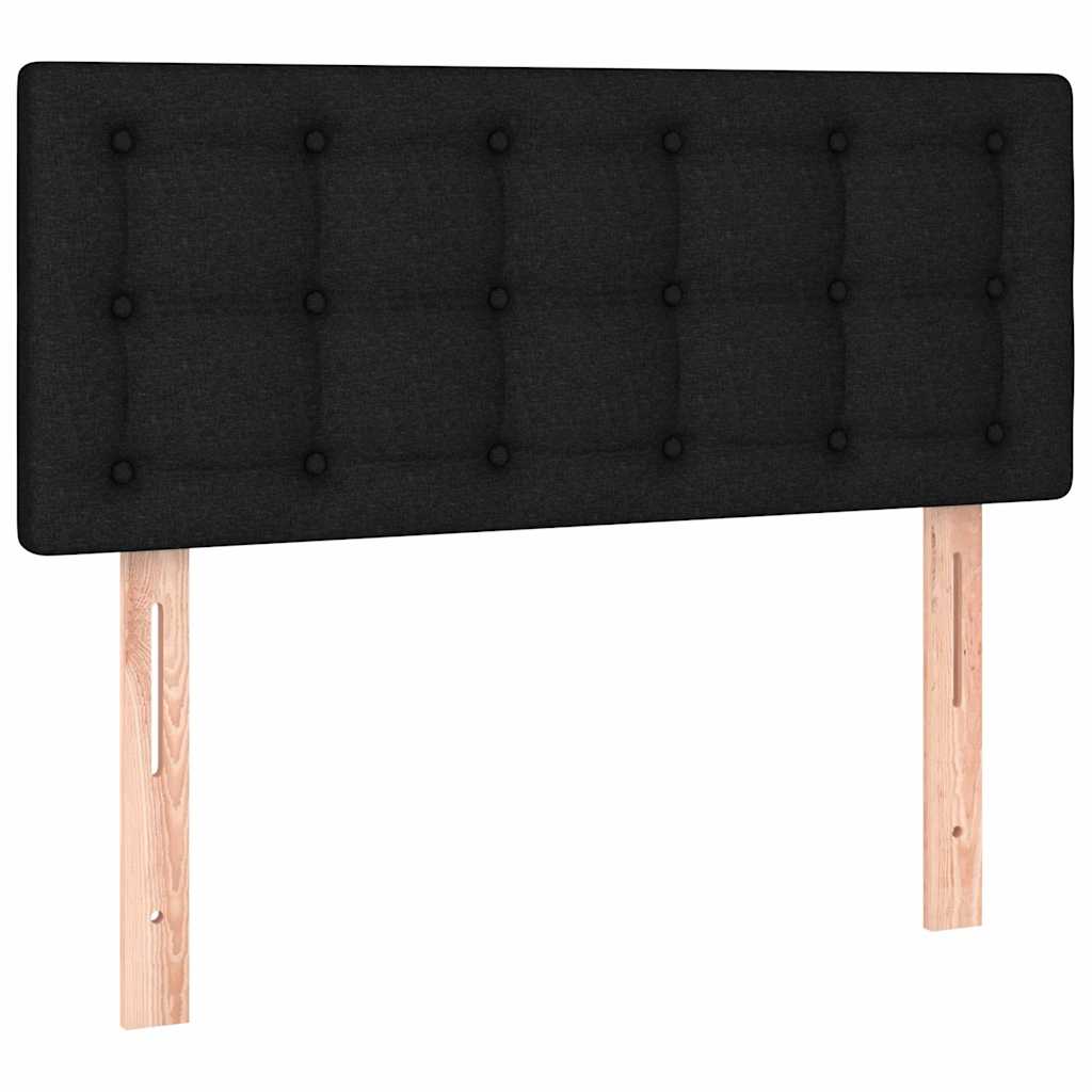 Uzglavlje crno 100x5x78/88 cm od tkanine