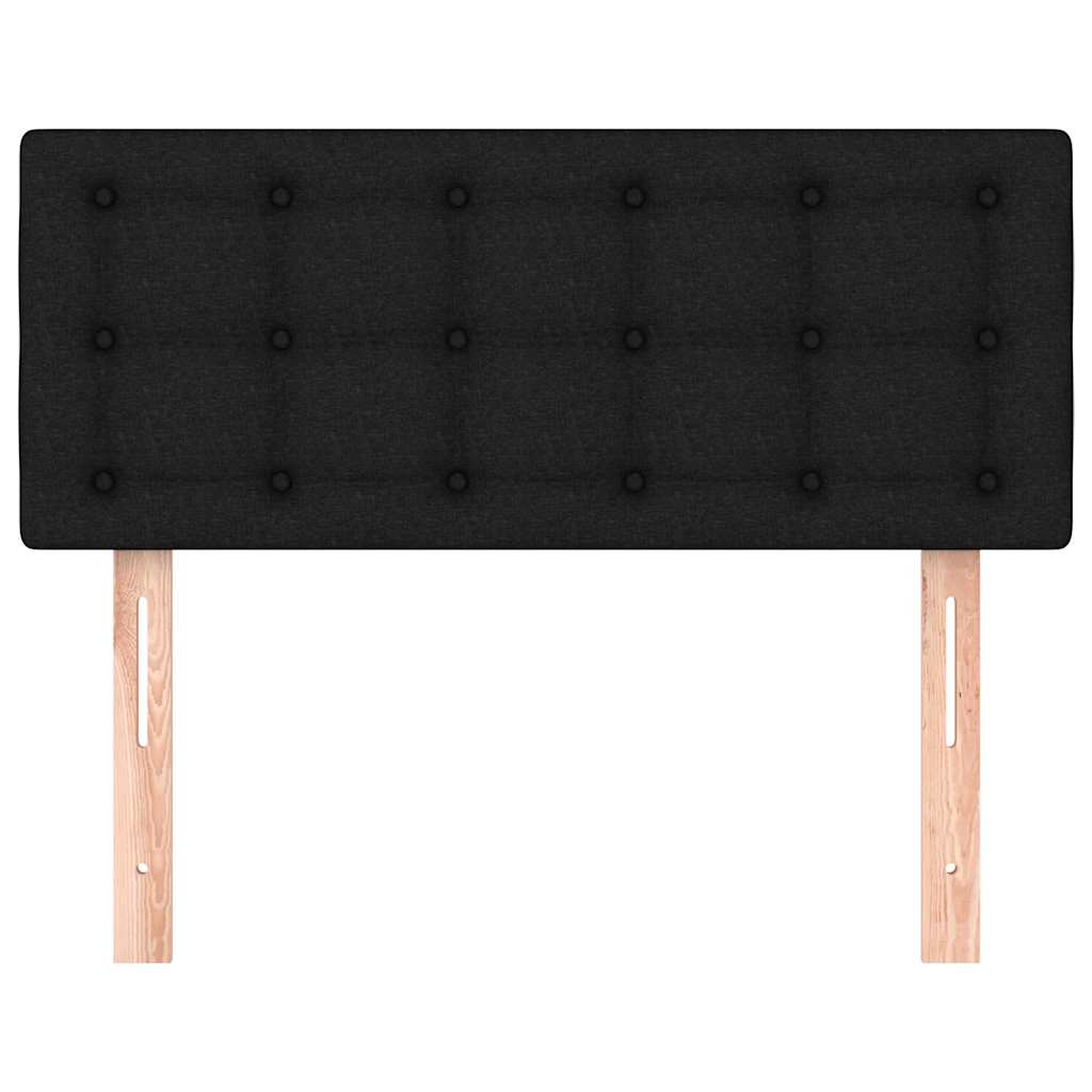 Uzglavlje crno 100x5x78/88 cm od tkanine