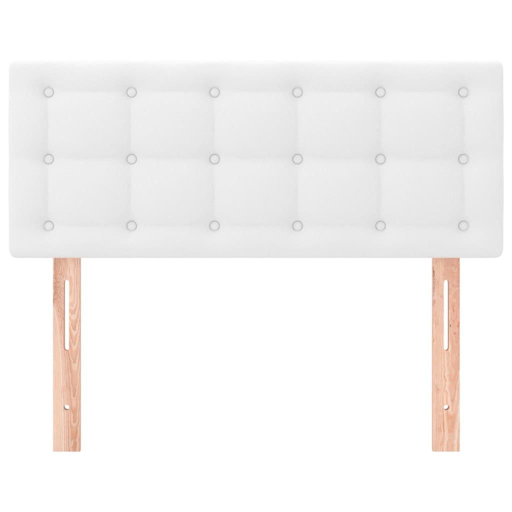 Uzglavlje bijelo 100x5x78/88 cm od umjetne kože