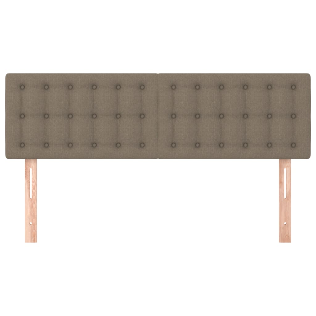 Uzglavlja smeđesiva 144x5x78/88 cm od tkanine