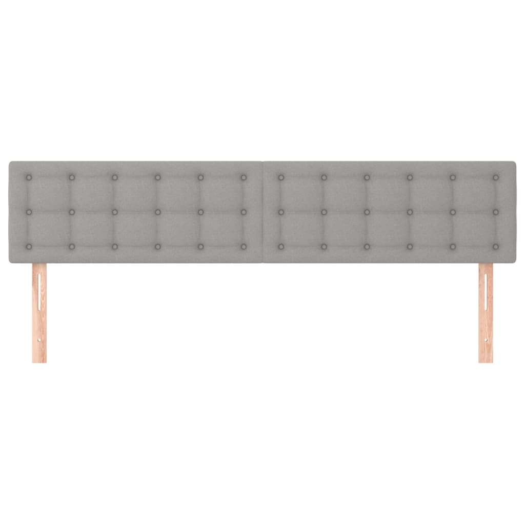 Uzglavlja svjetlosiva 160x5x78/88 cm od tkanine