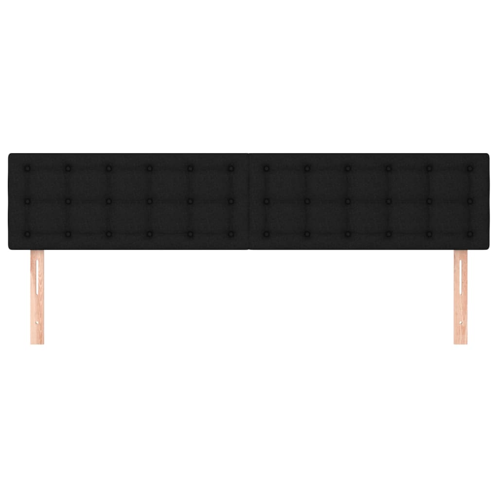 Uzglavlja crna 160x5x78/88 cm od tkanine